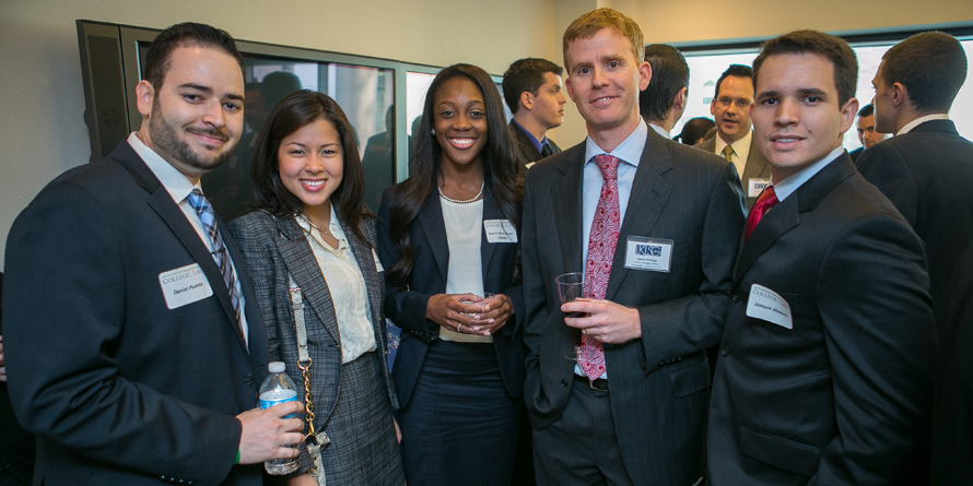 Group of alumni at a reception